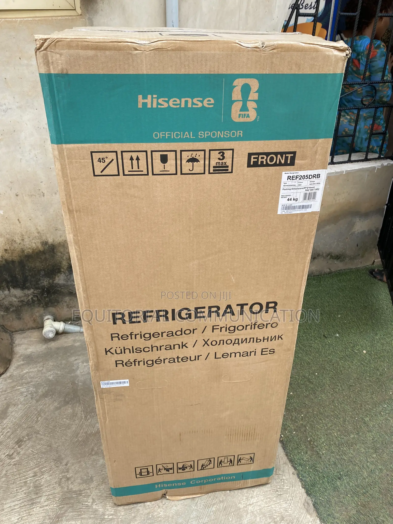 Hisense REF205DRB Space-Saving 204L Double Door Refrigerator