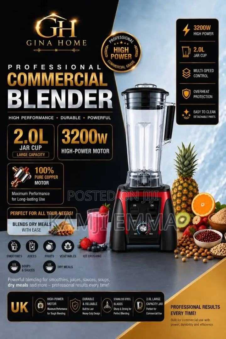 Gina Homes Professional Commercial Blender