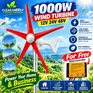 1000W 48V Horizontal Wind Turbine