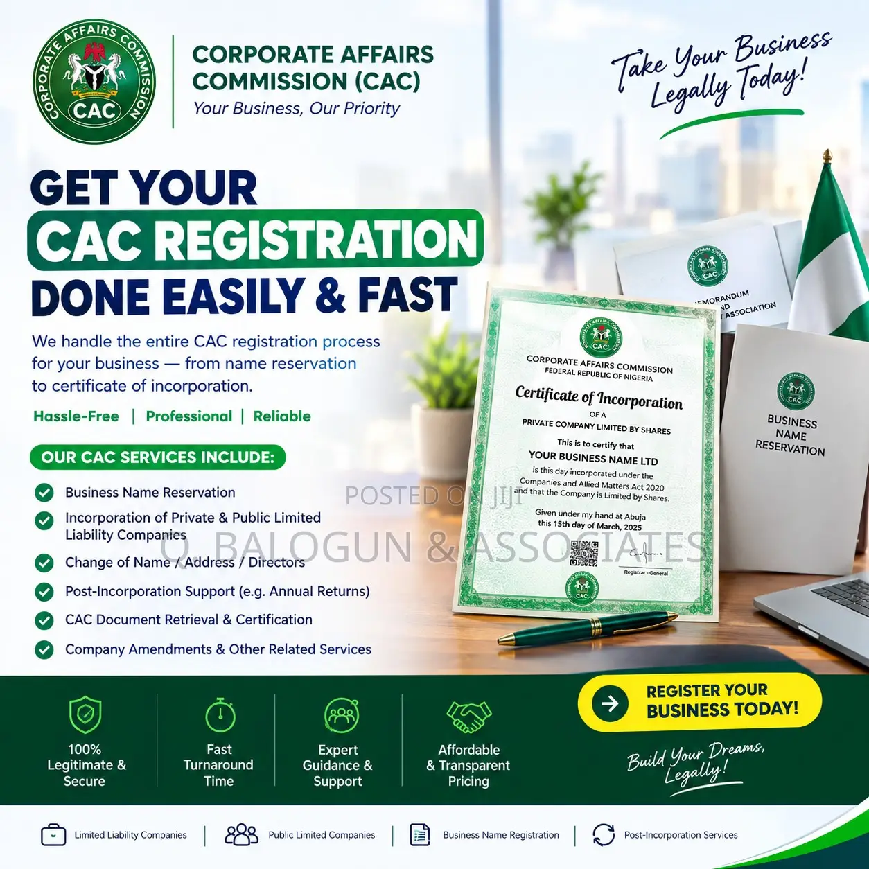 CAC Registration, Annual Returns & Post-Incorporation Services