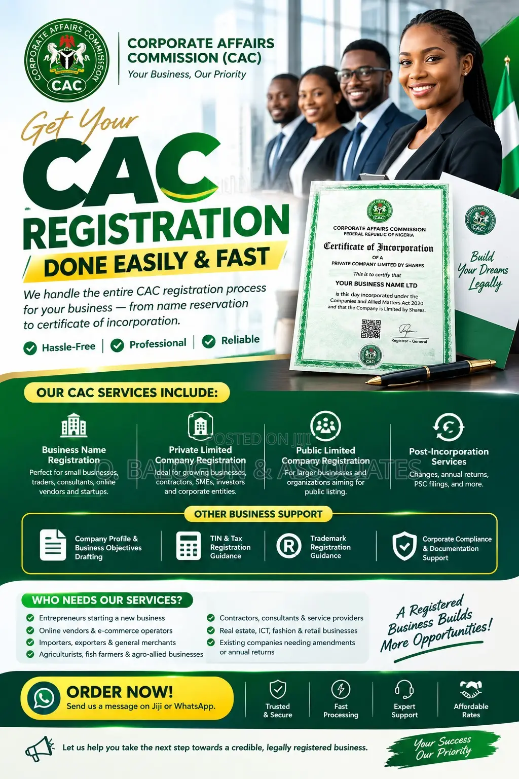 CAC Registration, Annual Returns & Post-Incorporation Services