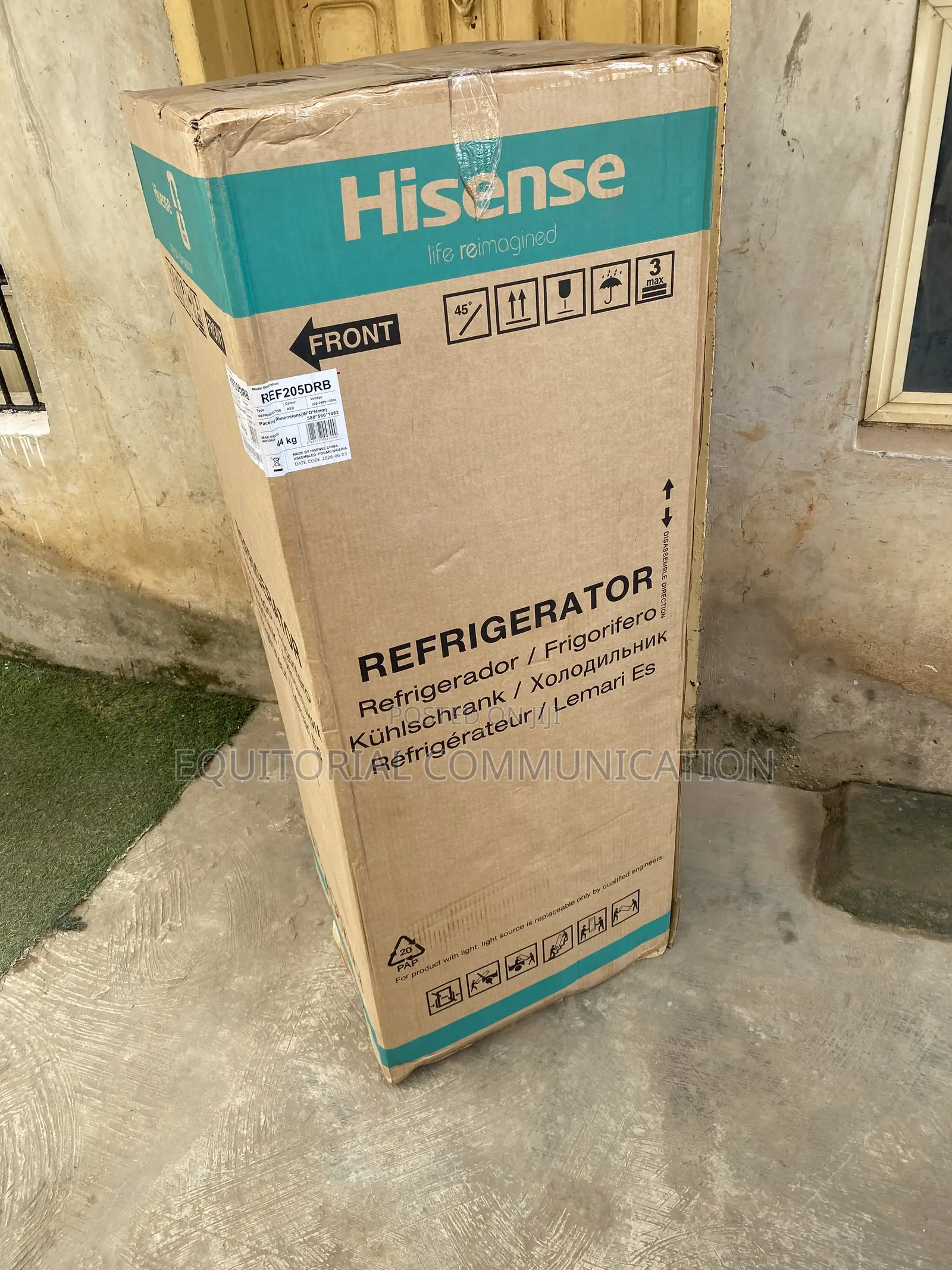 Hisense REF205DRB 204L Practical Double Door Refrigerator