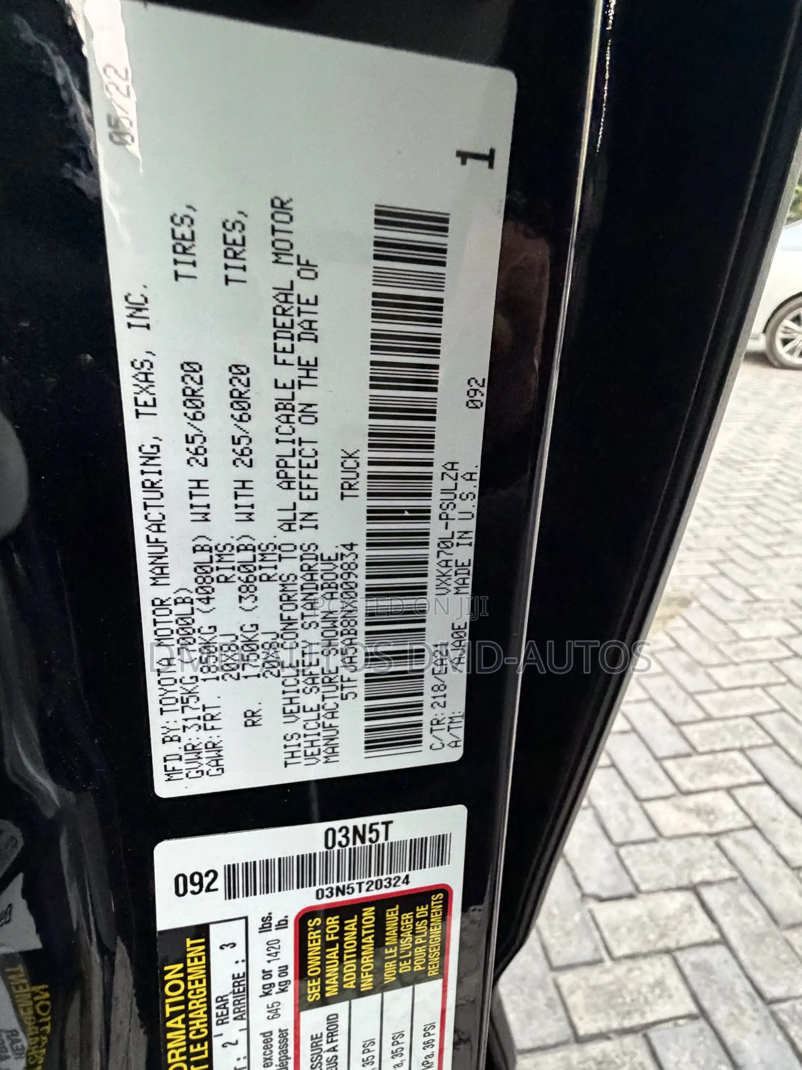 Toyota Tundra Limited 2022 Black
