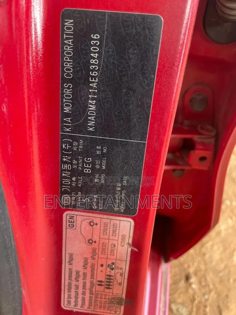 Kia Rio 2012 Red