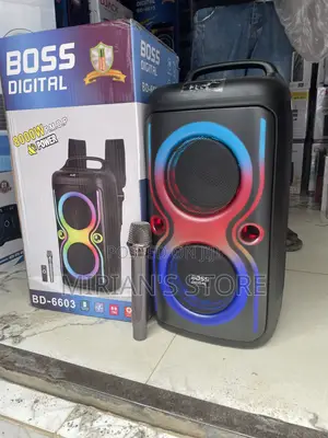 BOSS Digital BD-6603 Rechargeable Party Speaker + Wireless Mic