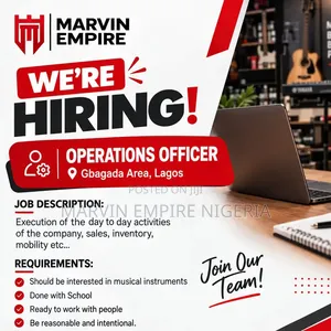 Male Operating Officer Needed to Work in a Musical Instrument Company
