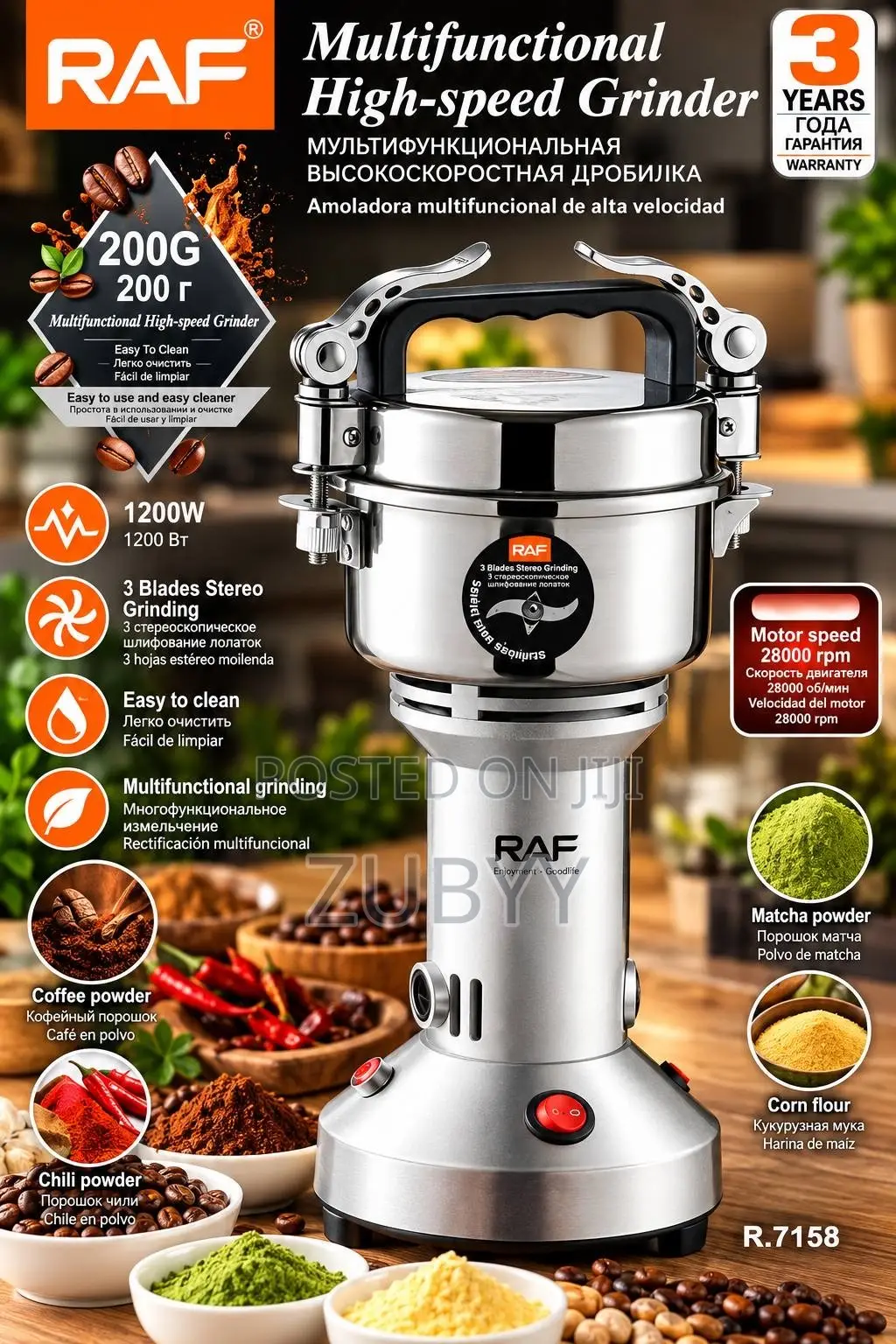 RAF Multifunctional High Speed Grinder