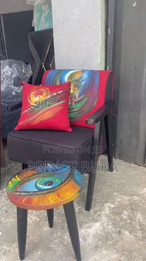 Chair, Pillow and Table