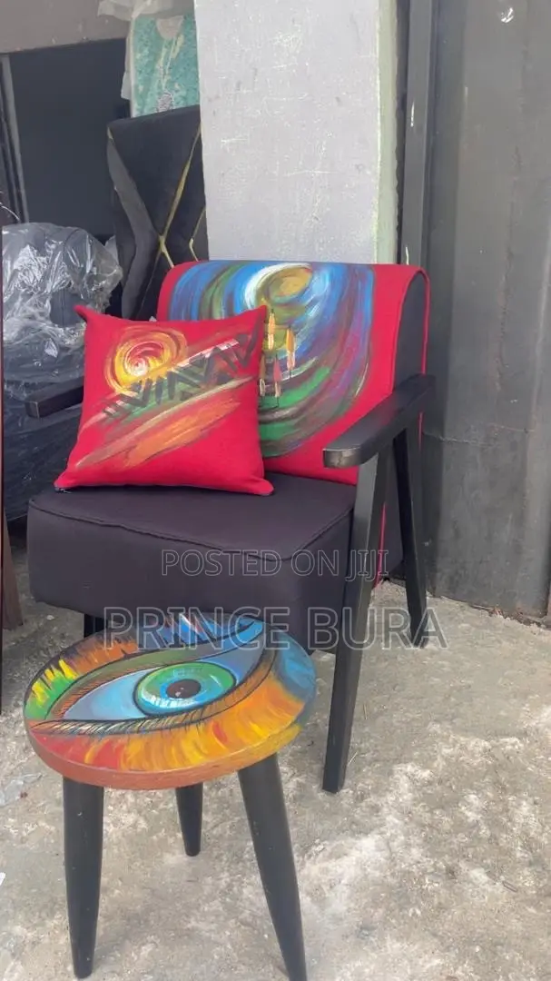 Chair, Pillow and Table