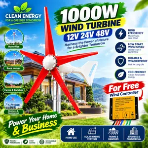 Get 1000W 48Volts Horizontal Wind Turbine Now