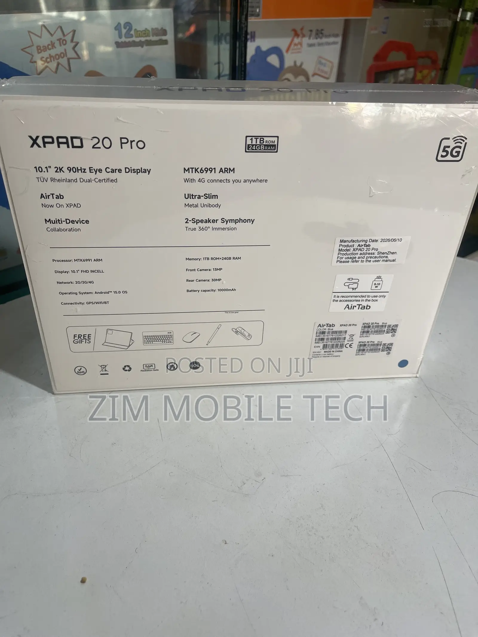 New AirTab XPAD 20 Pro 512 GB Green