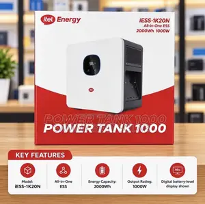 Itel 2kwh/1000w Output All in One Solar Generator.