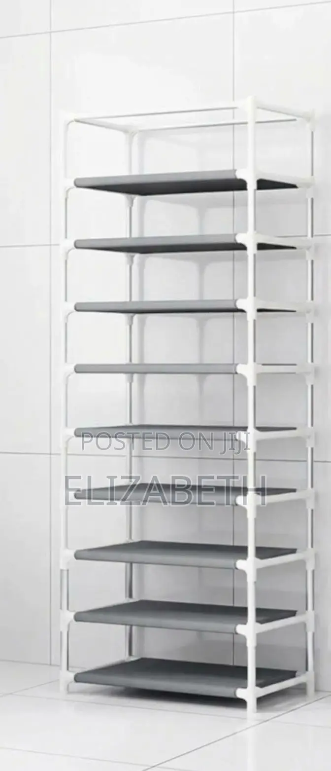 9-Tier Portable Fabric Shoe Rack
