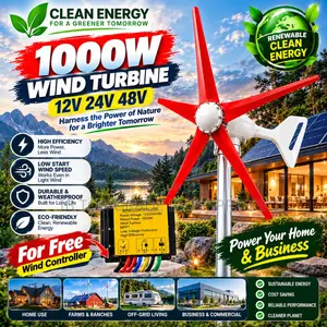 Order 48V 1000W Horizontal Wind Turbine Right Now