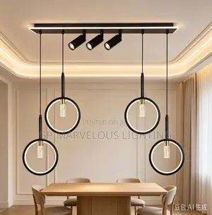 Modern Luxury LED Track Pendant Chandelier