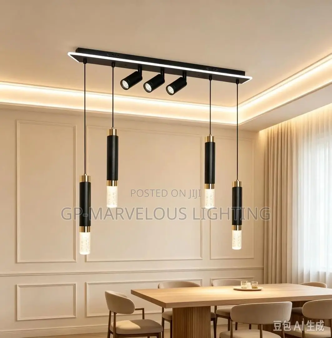 Modern Luxury LED Track Pendant Chandelier