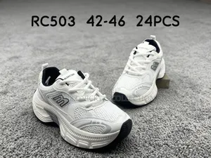 White Chunky Lifestyle Sneakers for Men