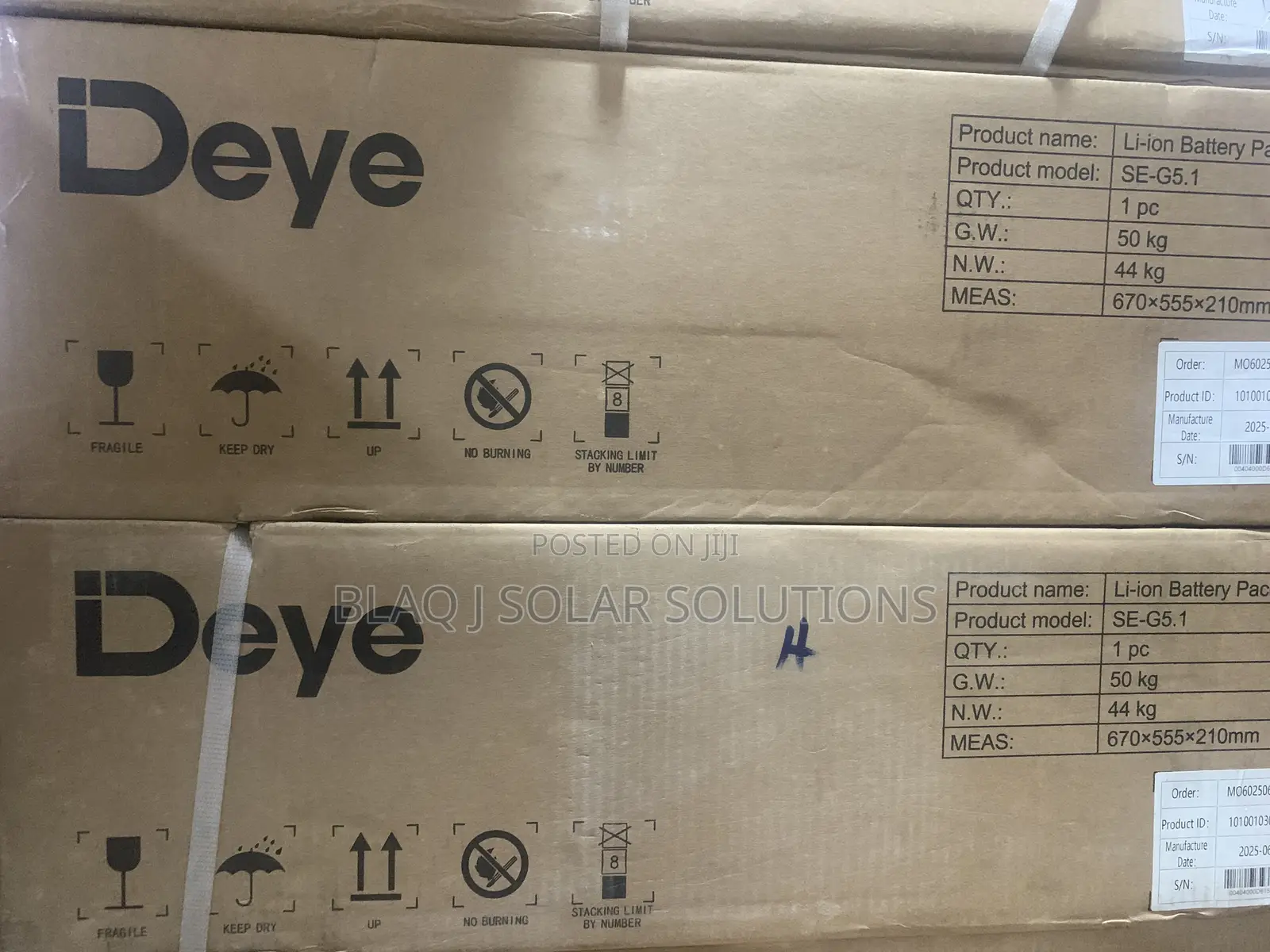 Deye Lithium Ion Battery SE-G5.1 Model