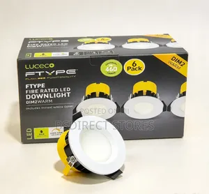 Luceco LED Fire-Rated Extra Warm White Downlight Pack of 6
