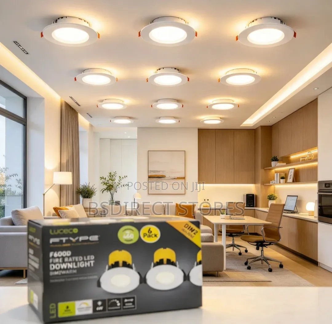 Luceco LED Fire-Rated Extra Warm White Downlight Pack of 6