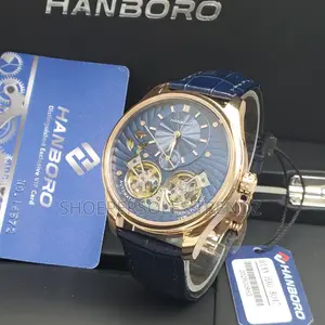 Hanboro Leather Strap Watch | Classic Elegance & Refined Style