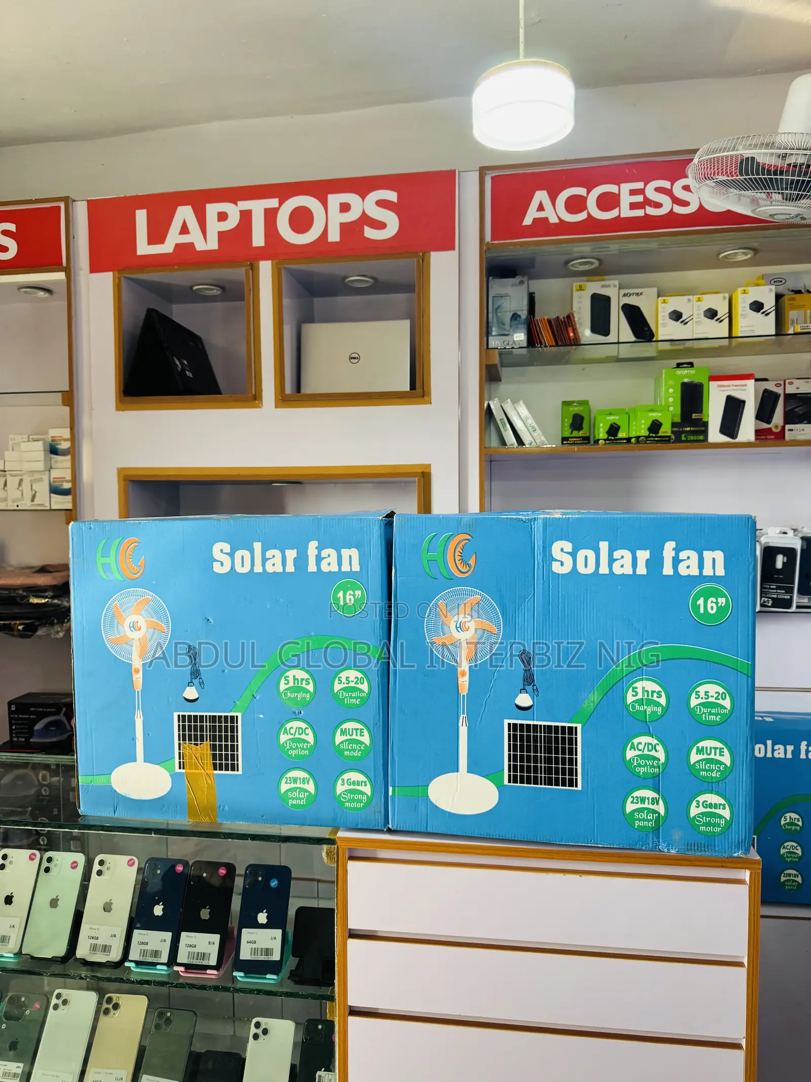Rechargeable Solar Fan