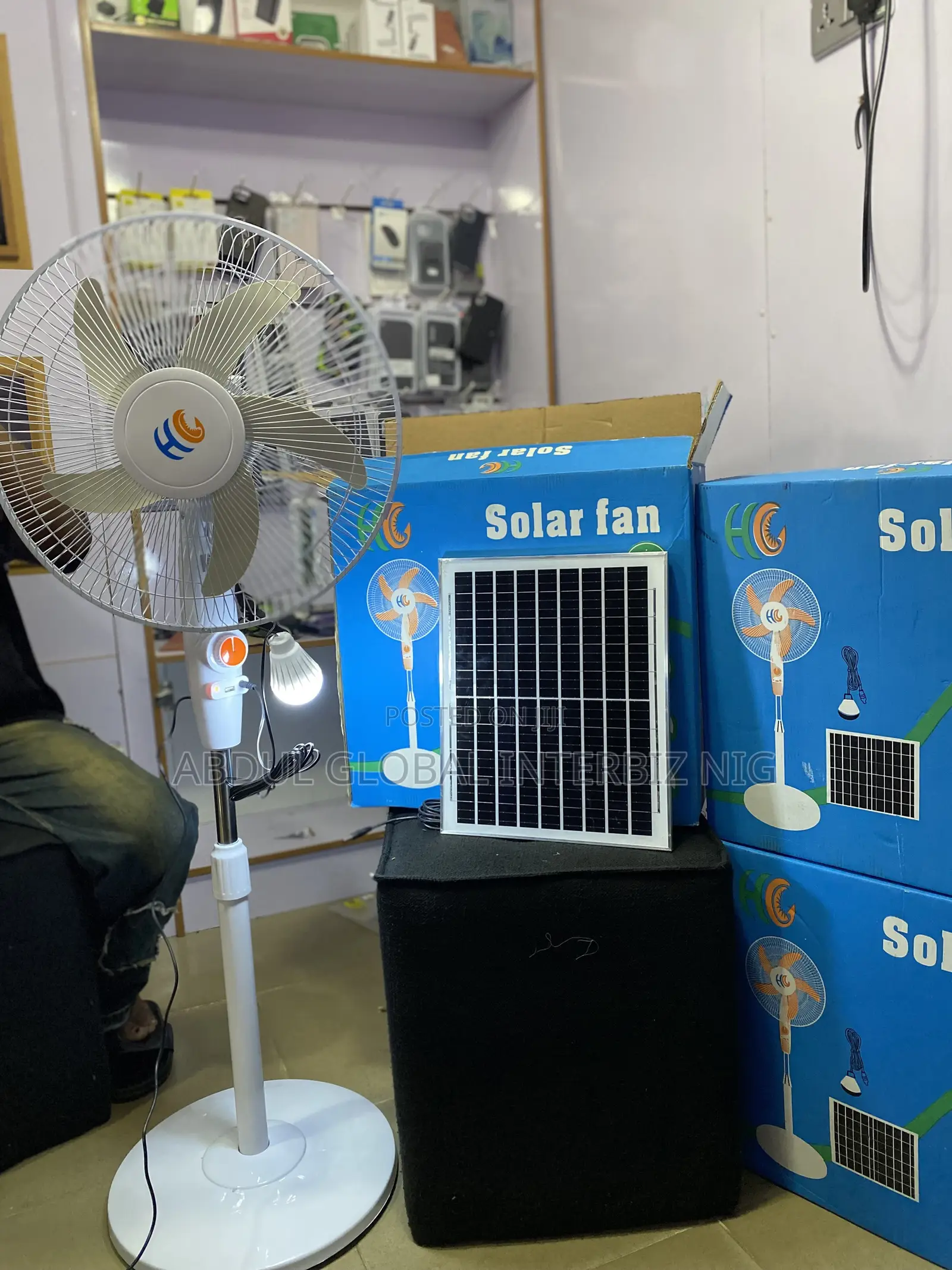 Rechargeable Solar Fan