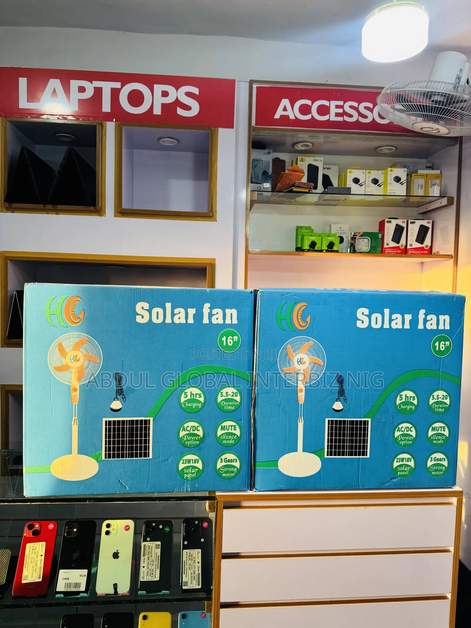 Rechargeable Solar Fan
