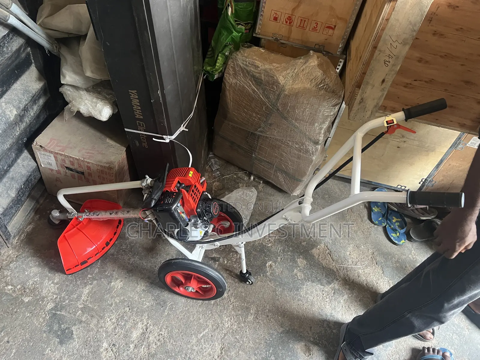 Wheeled Brushcutter – Multifunctional Push Grass Cutting Mach