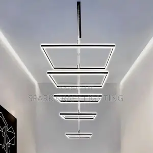 5 Step Droplight Rectangle Chandelier
