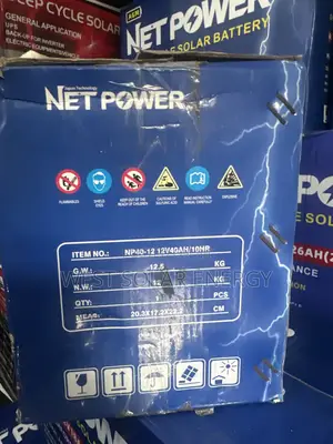 40Ah 12V Net Power Dry Cell Solar Battery