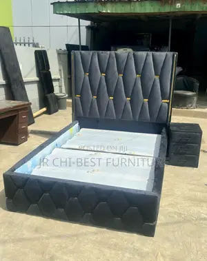 4.5 by 6 Padded HDF Bedframe of Enduring Quality