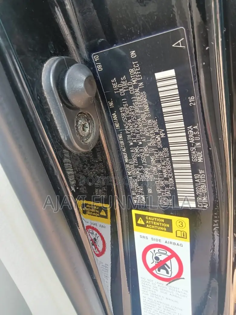 Toyota Highlander 2011 Black