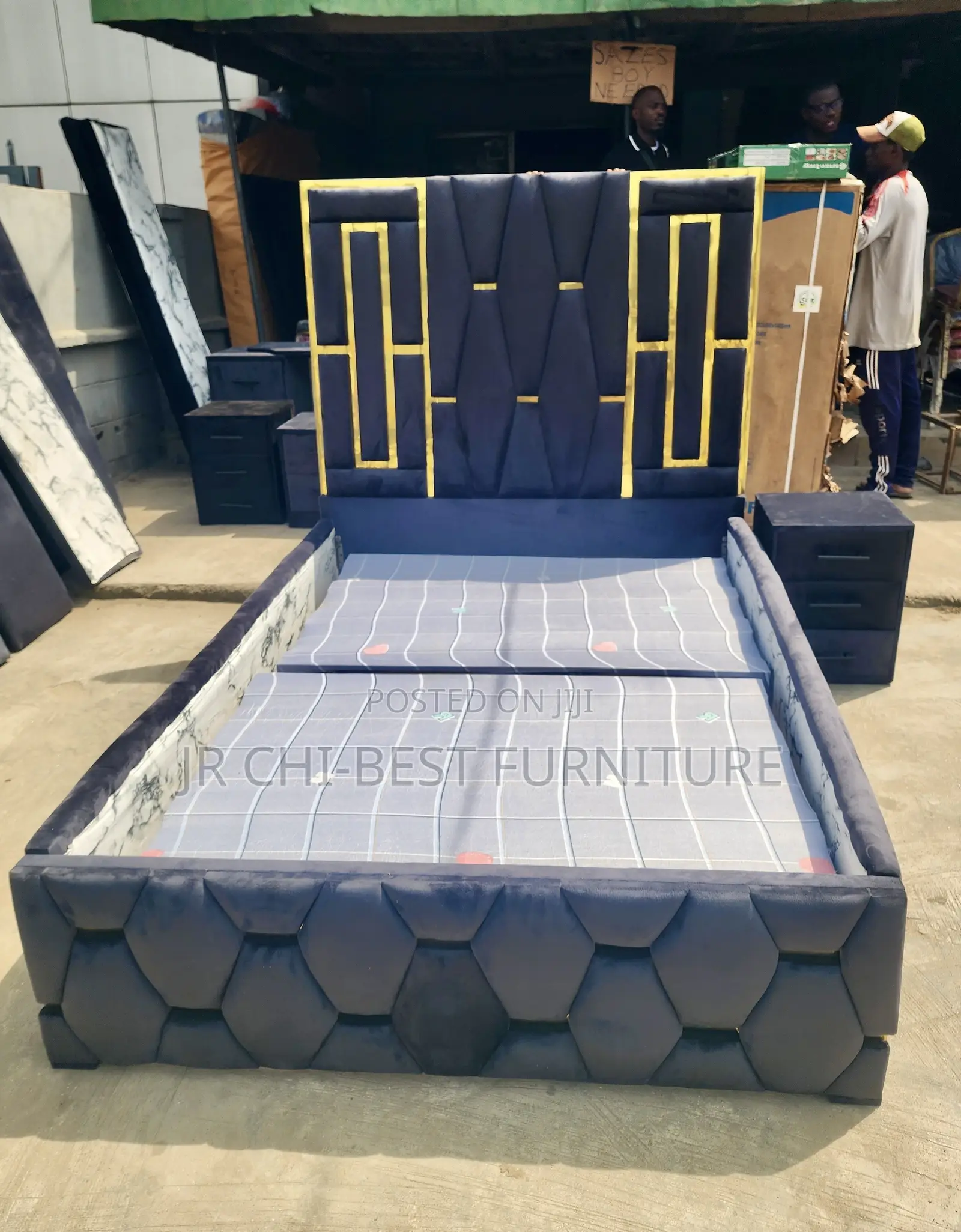 Sublime Quality 4 by 6 Padded HDF Bedframe