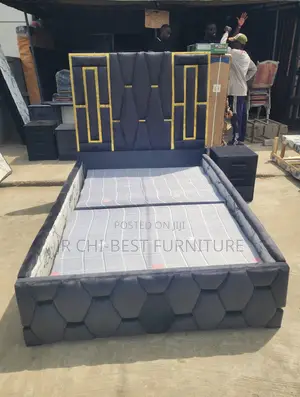 Sublime Quality 4 by 6 Padded HDF Bedframe