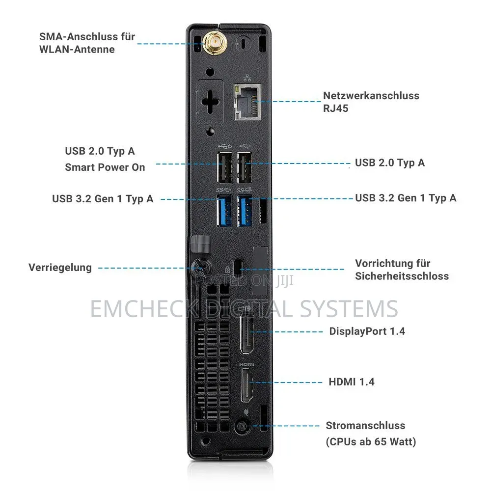New Dell OptiPlex 3080 Micro Tower 8GB Intel Core i5 SSD 256GB