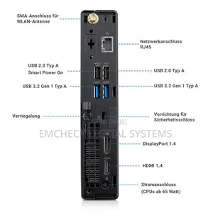 New Dell OptiPlex 3080 Micro Tower 8GB Intel Core i5 SSD 256GB