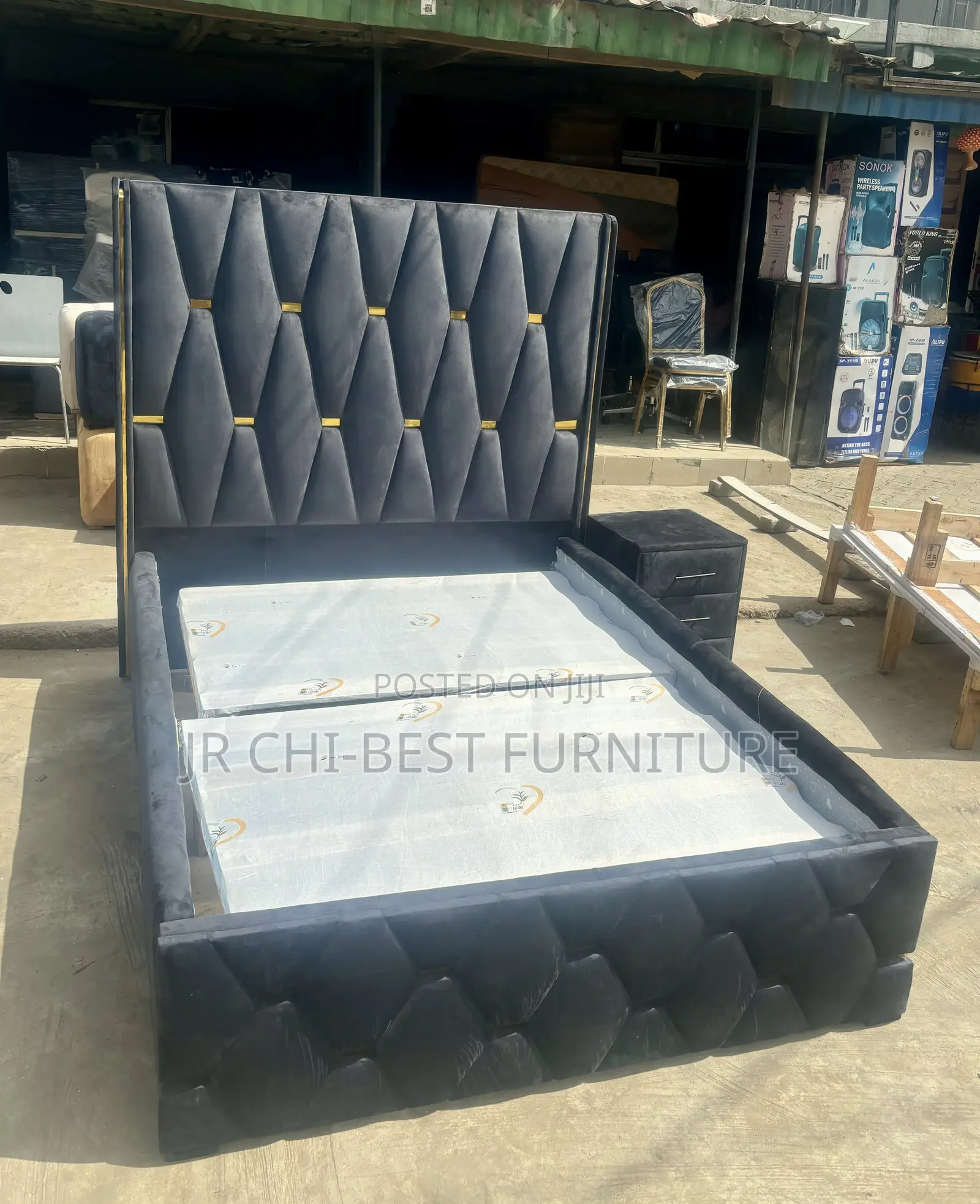4.5 by 6 Highly Durable Padded HDF Bedframe