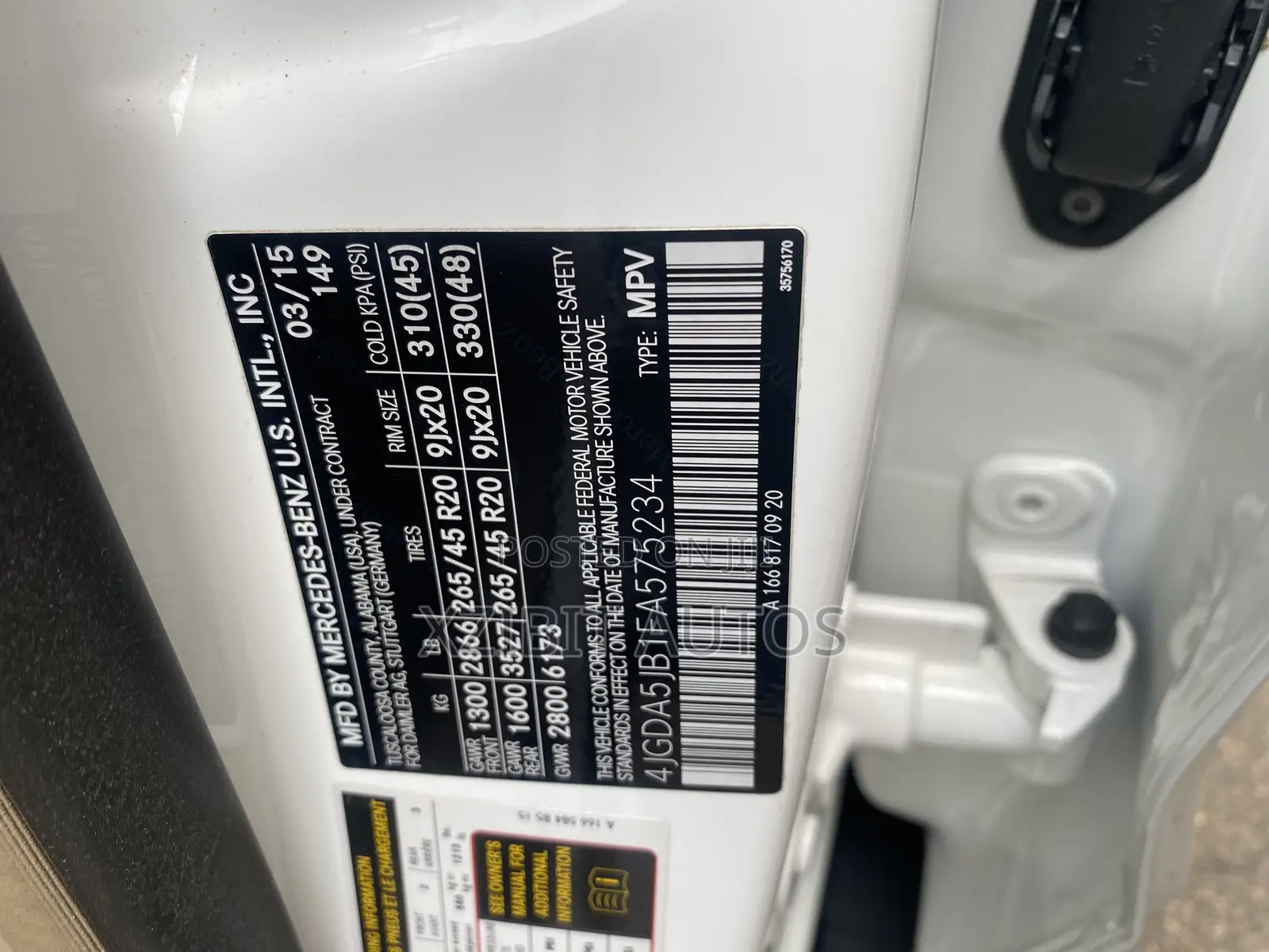 Mercedes-Benz M Class 2015 White