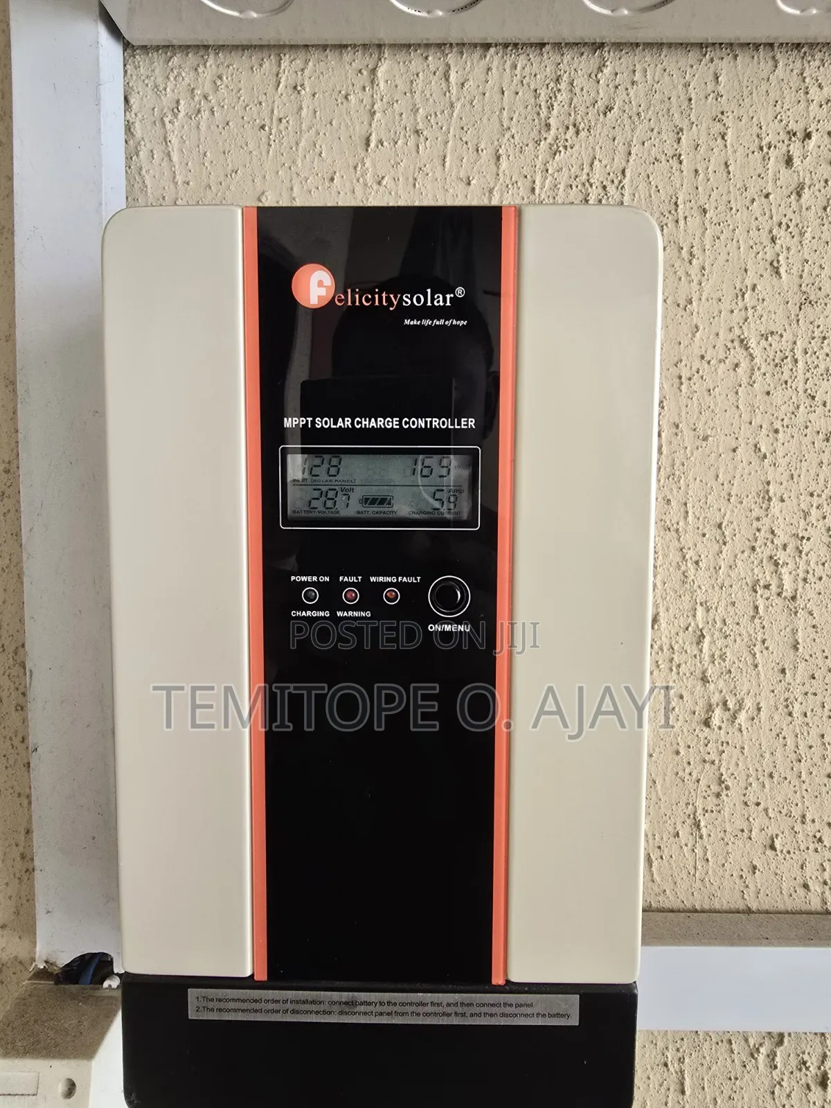 Original Felicity MPPT 60A Charge Controller SCCM6048 4kg-145v-Genuine