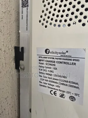 Original Felicity MPPT 60A Charge Controller SCCM6048 4kg-145v-Genuine