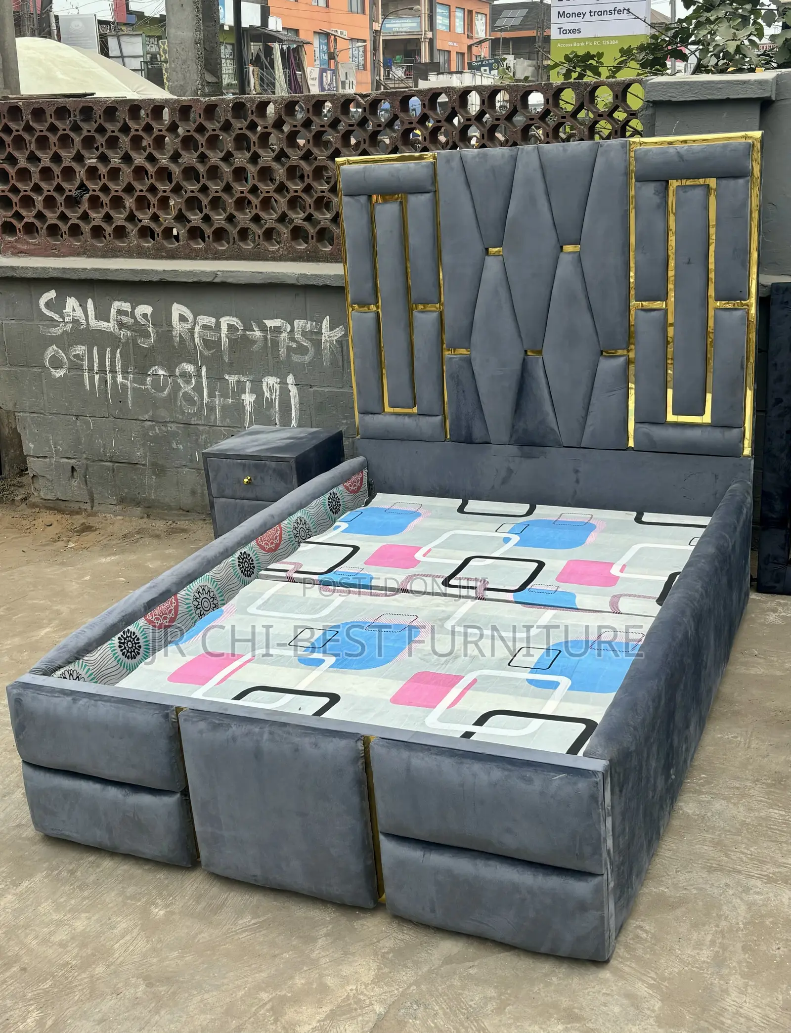 Top Tier Quality 4 by 6 Padded Bedframe