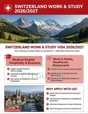 Switzerland Work and Study Visa Processing