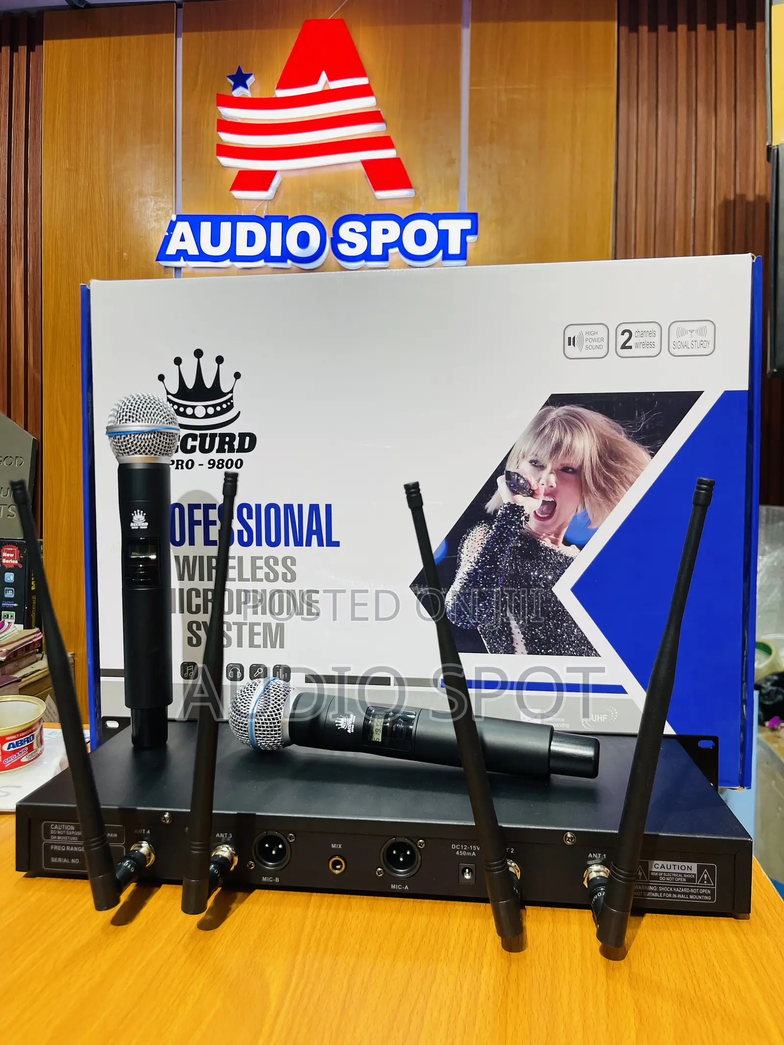 Accurd Xpro-9800 Professional Dual Handheld Digital Wireless Microphon