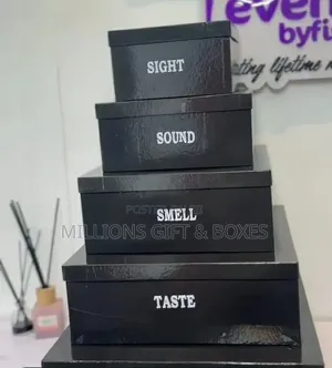 Gift Set/Boxes 4 in One Black Cover Removable Boxes.