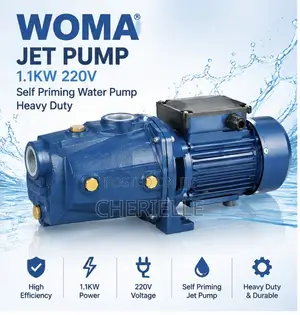 WOMA Jet Pump 1.1KW 220V Self Priming Water Pump Heavy Duty