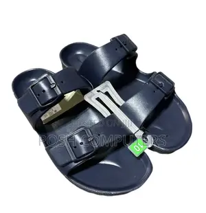 Goodfellow Carson Dual Band Navy Blue Slide in Sandals Men's Size 10