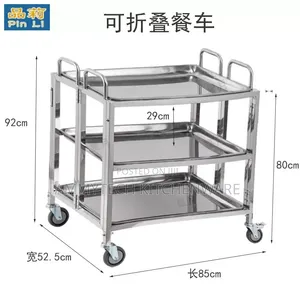 3layer Foldable Catering Cart/Trolley