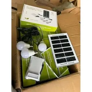 Solar Panel With Bulbs and Powerbank