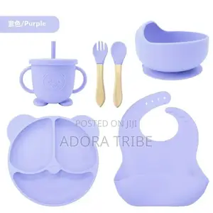 6 in 1 Baby Silicone Feeding Set